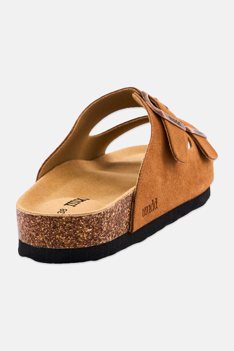 Mudd Women Slip On Cork Sandals, Brown - Image 2