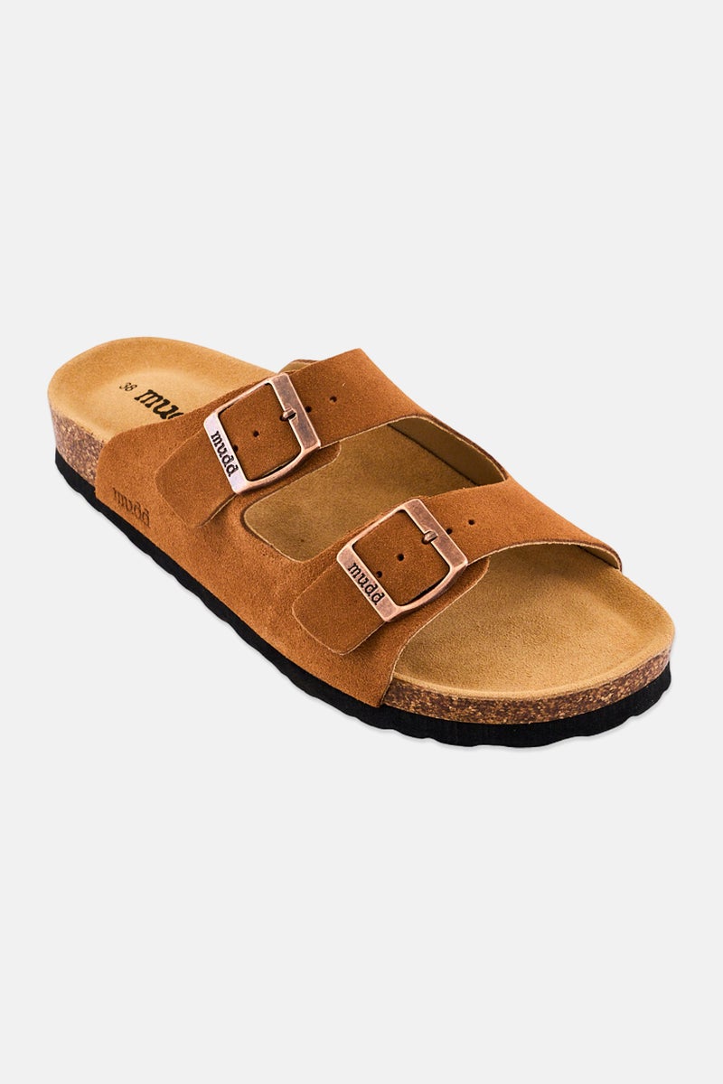 Mudd Women Slip On Cork Sandals, Brown - Image 1