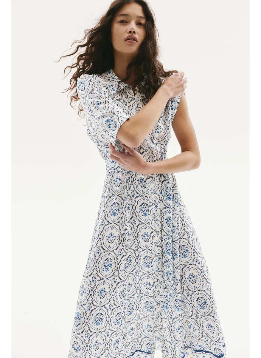 اتش اند ام Tie-Belt Shirt Dress