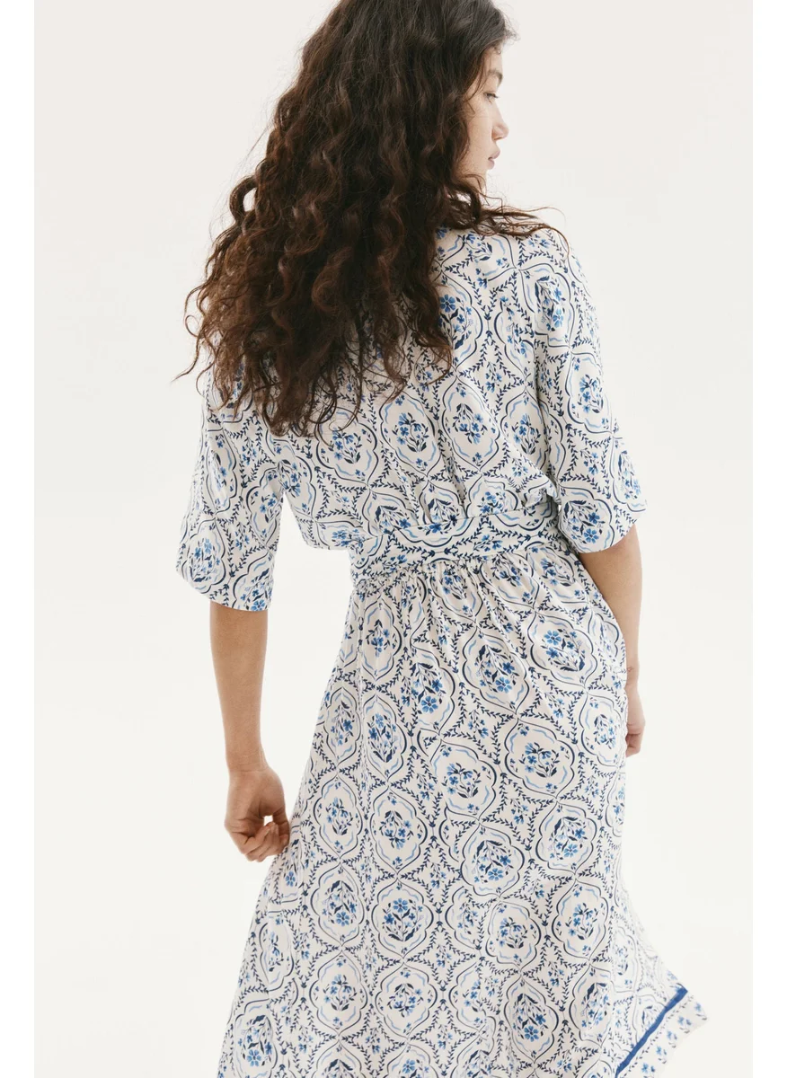 اتش اند ام Tie-Belt Shirt Dress