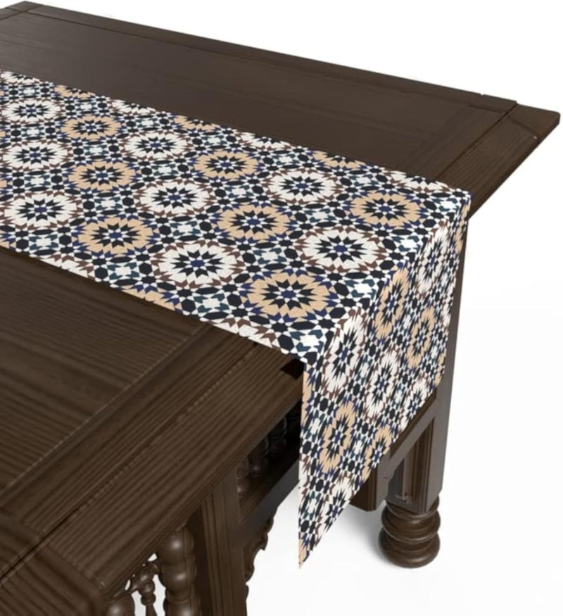 ART MOOD HOME سجادة كاي إسلامية فريدة من نوعها، مخملية متعددة الألوان، 35 × 140