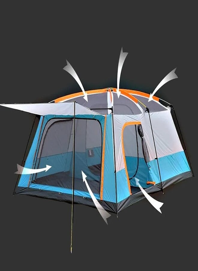 73Hours Tobys 096 Small Camping Tent with 2 Extra Dark Sleeping Cabins for 5-8 Person - Image 4
