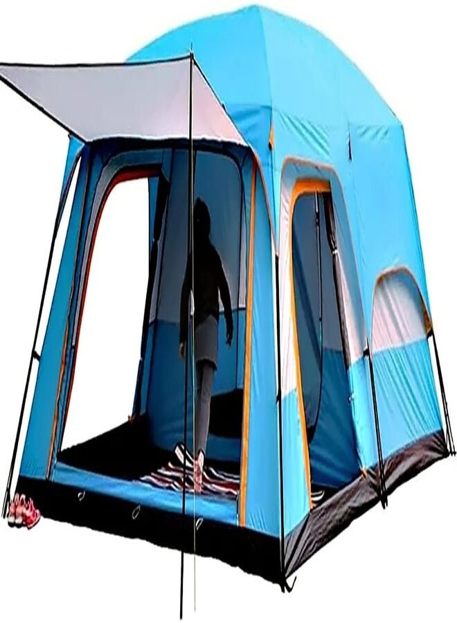 73Hours Tobys 096 Small Camping Tent with 2 Extra Dark Sleeping Cabins for 5-8 Person - Image 1