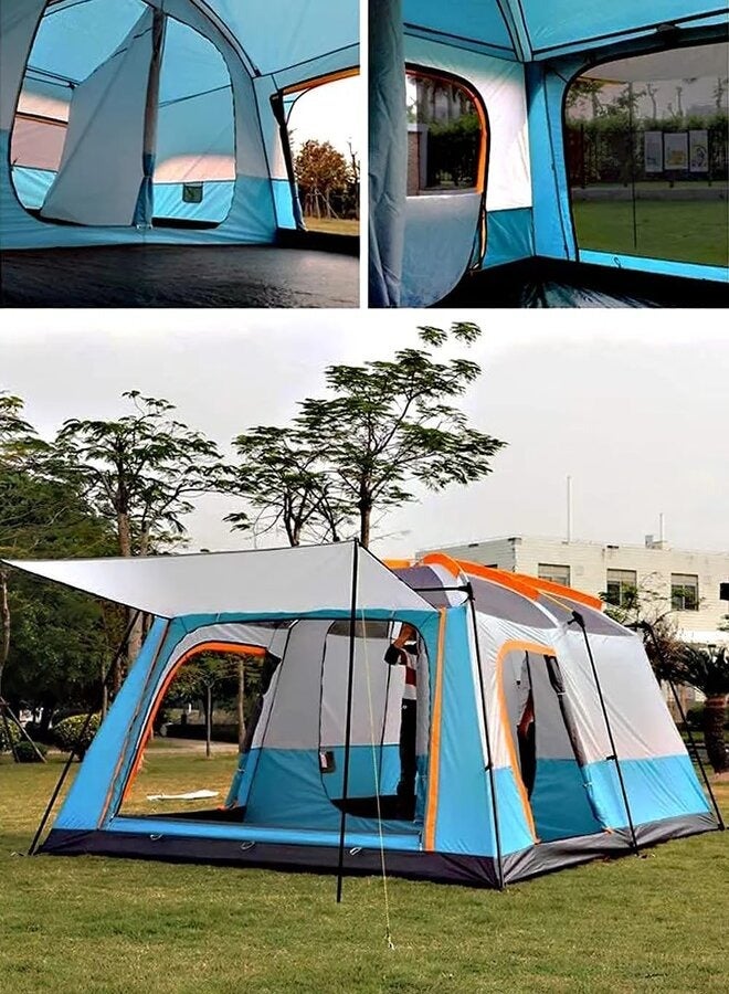 73Hours Tobys 096 Small Camping Tent with 2 Extra Dark Sleeping Cabins for 5-8 Person - Image 2