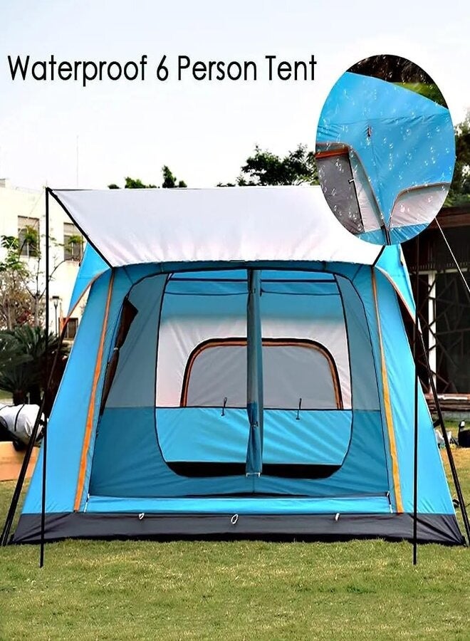 73Hours Tobys 096 Small Camping Tent with 2 Extra Dark Sleeping Cabins for 5-8 Person - Image 3