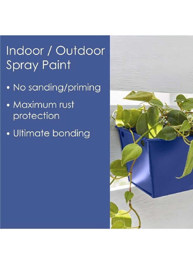 كرايلون فيوجن آل-إن-وان رذاذ الدهان والأساس باللمعان الأزرق الهياسينث بسعة 12 أونصة (355 مل)، K02703007 - Image 3