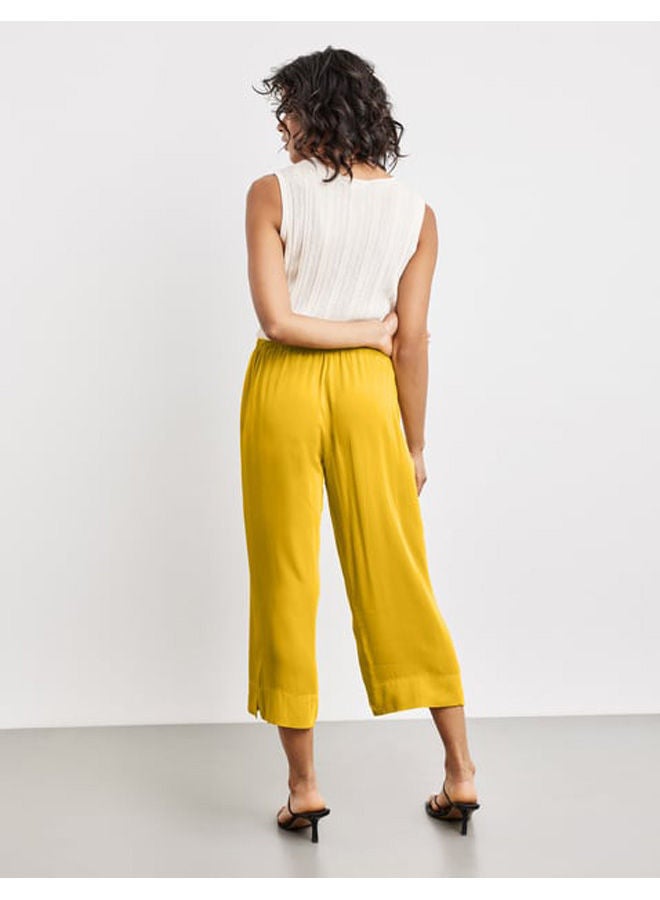GERRY WEBER 3/4-length palazzo trousers with a satin finish  - Image 5