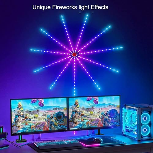 Litehom Firework-Style Smart RGBIC LED Strip | Music & Mic Sync, App + Remote, USB 5 V | Festive Decor for Diwali, Navratri, Christmas, New Year - Image 3