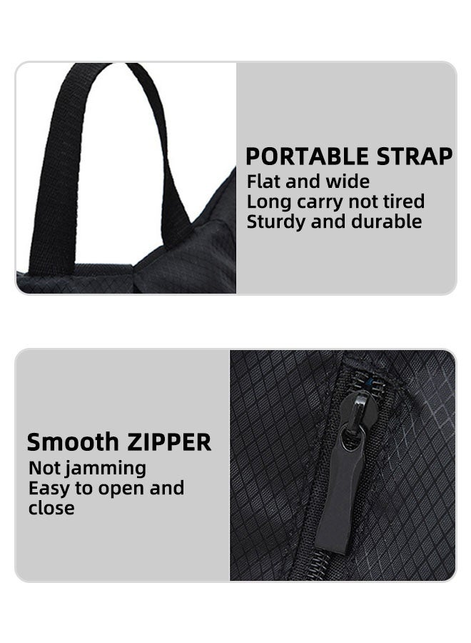 Sports Gym Bag, Waterproof Swimming Backpack With Shoe Compartment & Wet Pocket, Fitness Bag Travel Storage Bag, Portable Duffel Bag, Yoga Bag, Lightweight Packable Backpack, Black Bags For Women And Men-31x40x20cm Bag - Image 5