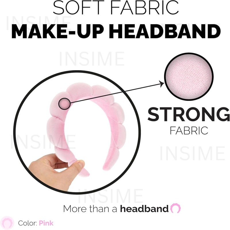 INSIME Hair Band for Facial Time | Makeup Hairband for Women Skincare | Face Wash, Spa, Facial, Skincare Beauty Headband for Women Girls - Image 4