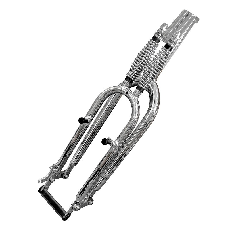 Deluxe 26 Double Springer Fork 1 Threaded Disc Brake V BrakeBicycle Forks Chromed