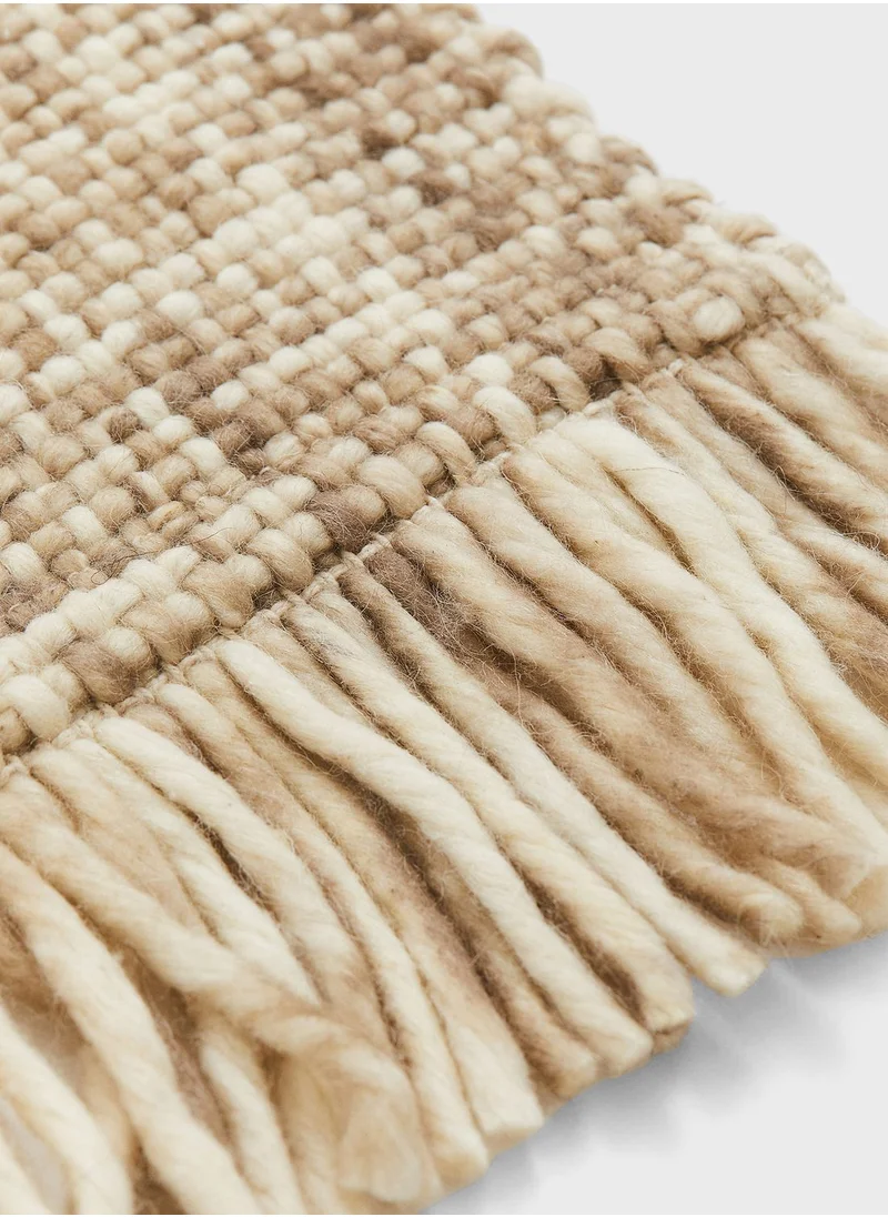 H&M Fringed Wool-Blend Rug
