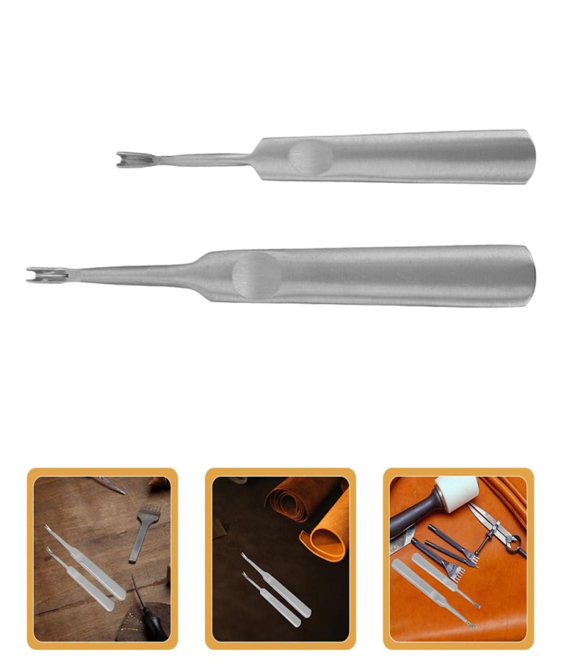 KalamkariX 2PCS Leather Craft Tools, Leather Cutting Tools, Professional Leather Beveler Tool and Edge Trimmer for Leather Working, DIY Leather Crafting, Manicure and Cuticle Removal ﻿ - Image 5