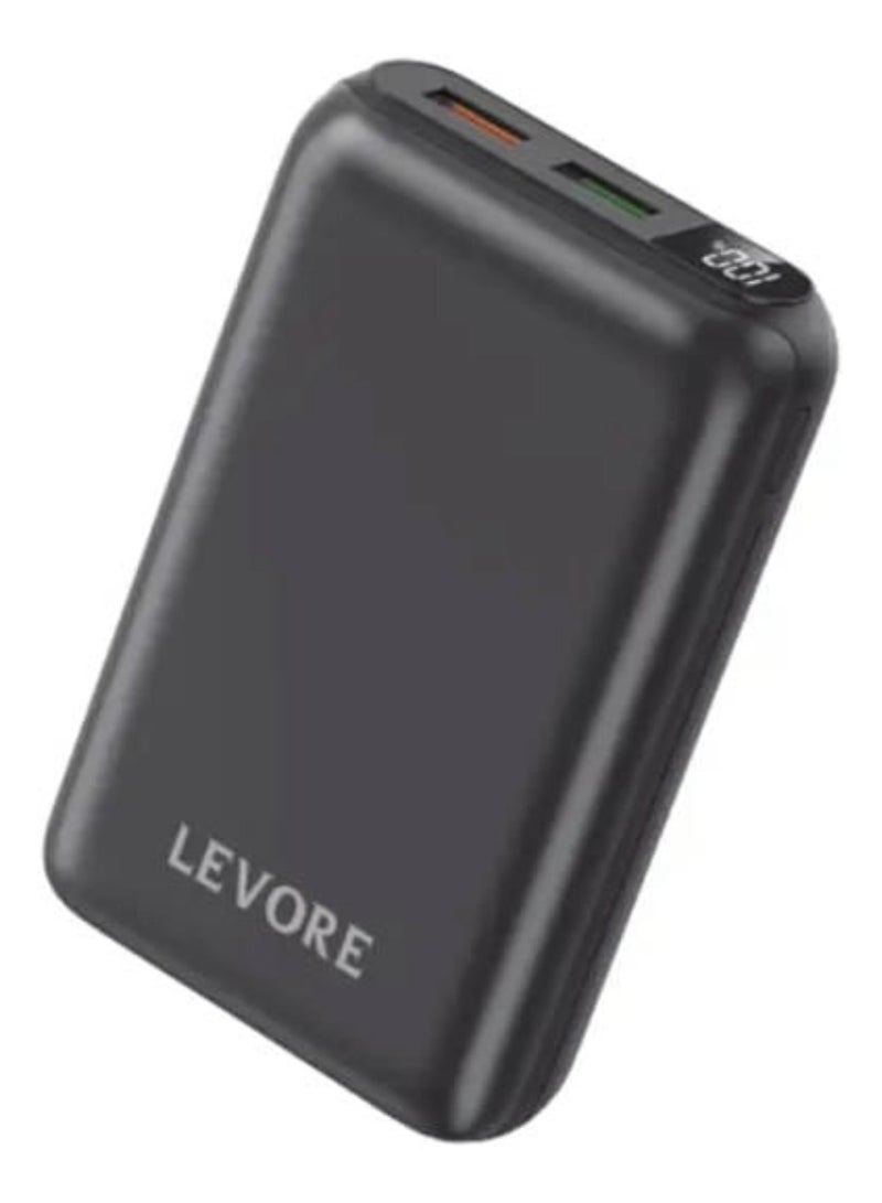 ليفور بنك الطاقة LEVORE LP231 عالي السعة جاهز للسفر: بطارية 20,000 مللي أمبير في الساعة، وشحن سريع بقوة 22.5 وات، وتصميم خفيف الوزن للشحن أثناء التنقل - Image 1