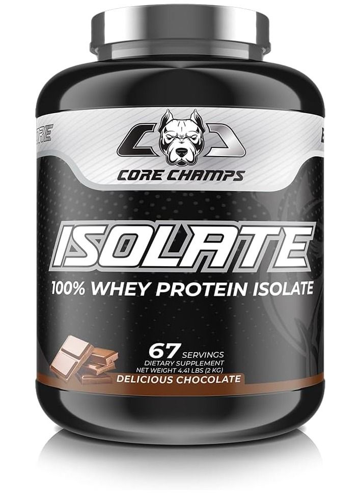 Core Champs 100% Whey Protein Isolate - 67 servings (Delicious Chocolate, 2kg)