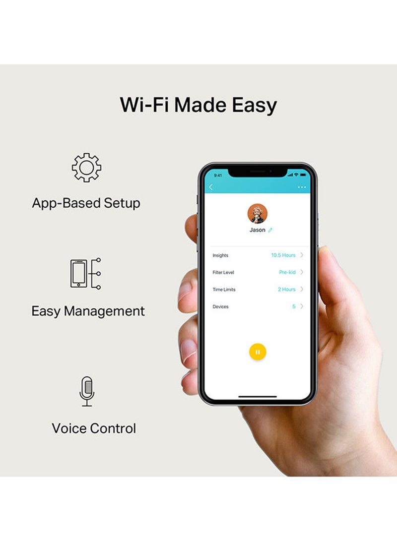 TP-LINK Deco M4 (3-Pack) AC1200 Gigabit Advanced Whole Home Mesh Wi-Fi System, Coverage for 3-5 Bedroom Houses, 100 Devices Connectivity, Parental Controls, Replaces WiFi Router and Extender, Works with Alexa White - Image 4