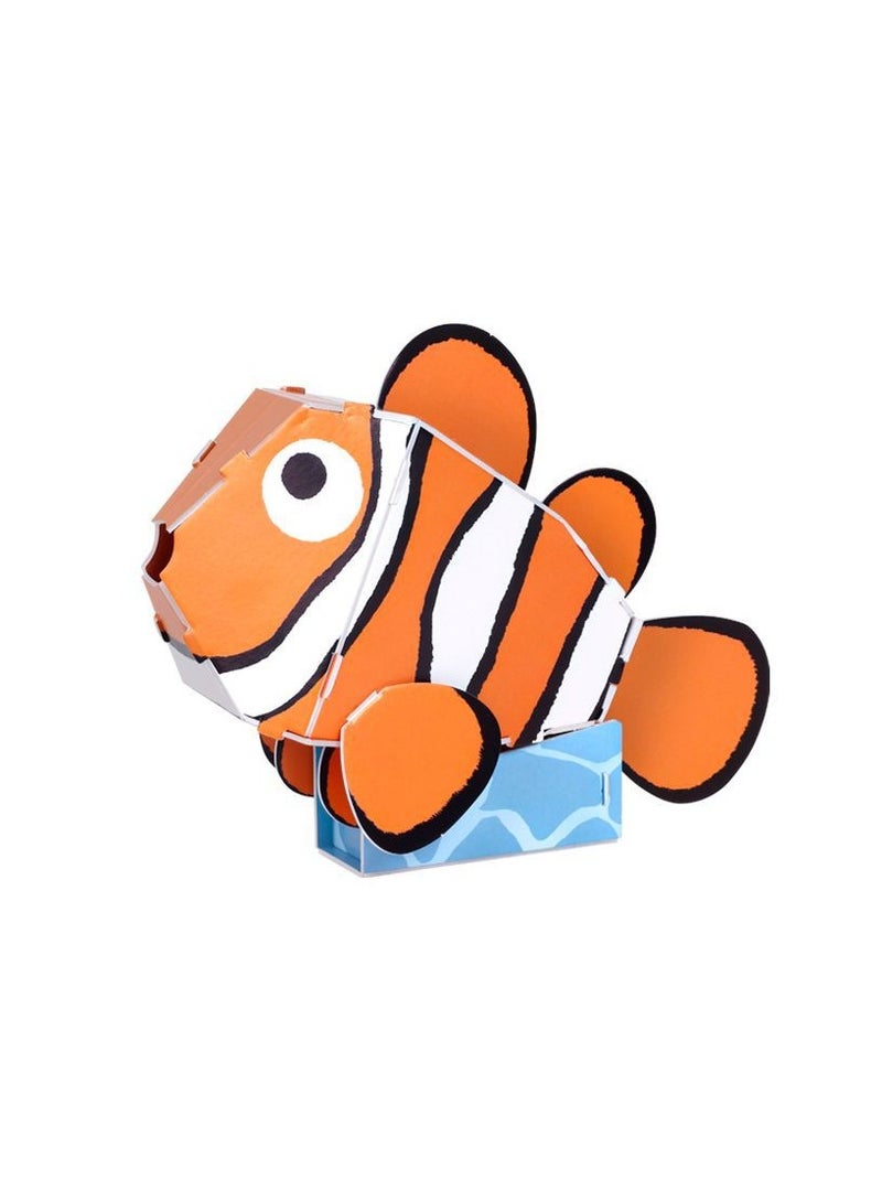 Little Sunshine 14 PCS Clownfish 3D Three-dimensional Jigsaws Puzzle for Kids Toys for Boys Girls DIY Crafts 3D Puzzle STEM Toys Gifts for Kids Ages 3+ - Image 2