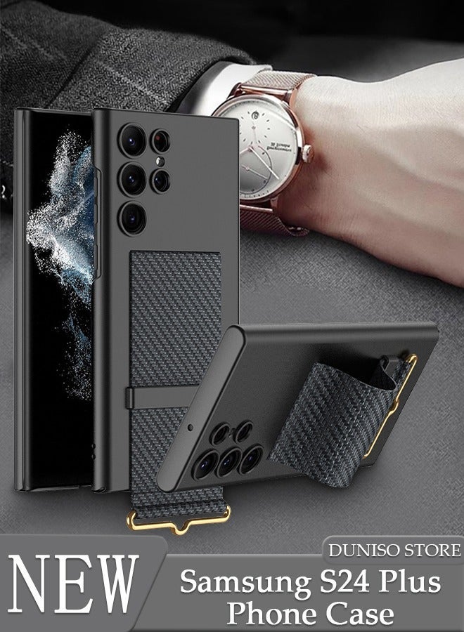 DUNISO Samsung Galaxy S24 Plus Phone Case Full Body Protective Phone Cover Anti-fall Anti-fingerprint Phone Case with Phone Holder and Wireless Charging for Samsung Galaxy S24 Plus 5G Phone Case - Image 1