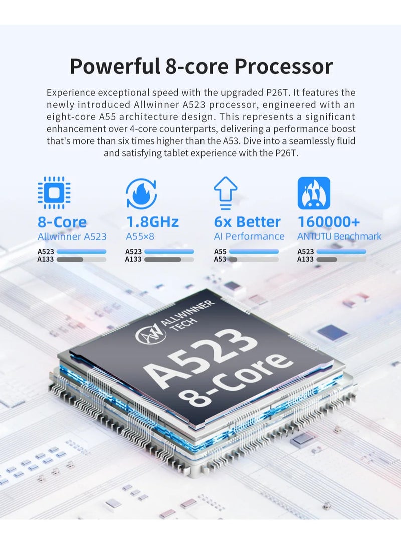 Teclast-Tablet Android 13 10.1 IPS 4GB RAM 128GB ROM  8-Core Dual-Band Wi-Fi Type-C Widevine L1 6000mAh - Image 4