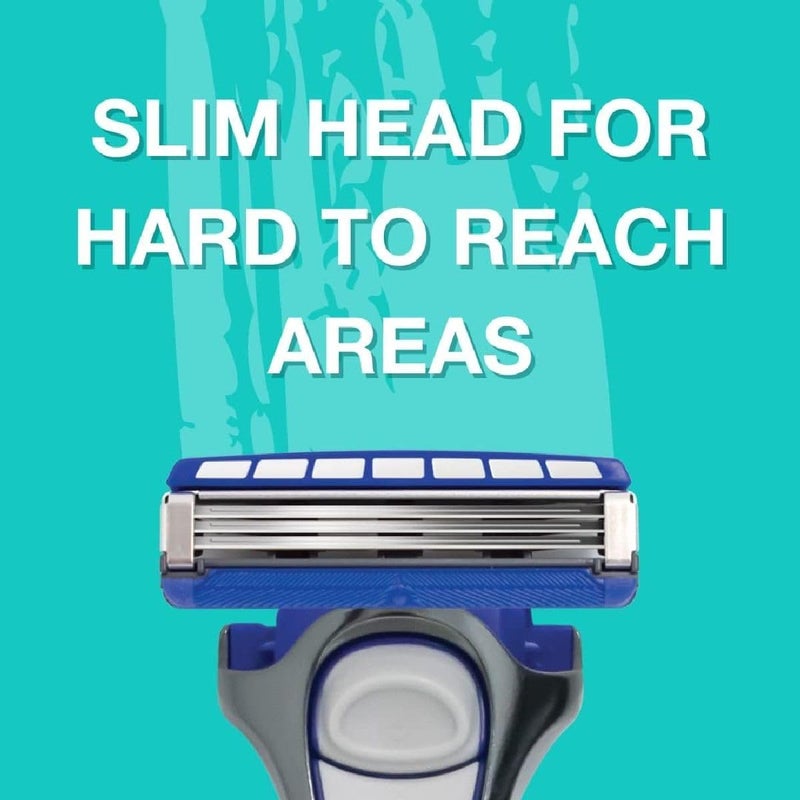 schick شفرة حلاقة شِك هيدرو 3 ثلاثية الشفرات للرجال مع برك جل مرطب ومقبض مريح - Image 4