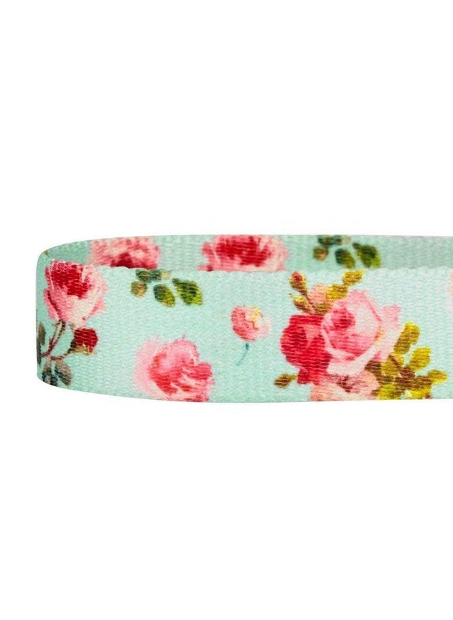 Blueberry Pet Blueberry Pet Spring Scent Inspired Rose Print Martingale Safety Training Dog Collar, Turquoise, Small, Heavy Duty Adjustable Collars for Dogs  - Image 3