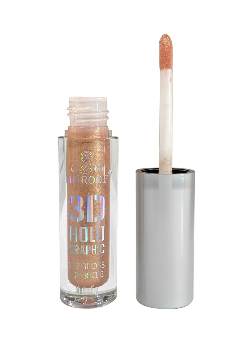 MAROOF 3D Holographic Sparkle Lipgloss 5g - Image 3