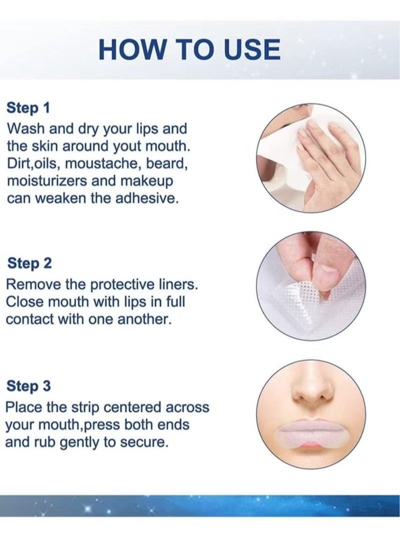 Generic Mouth Tape for Sleeping 90Pcs Sleep Mouth Strips for Less Mouth Breathing Advanced Gentle Mouth Strips for Nasal Breathing Improve Sleep Quality and Stop Snoring Solution Strips  - Image 3