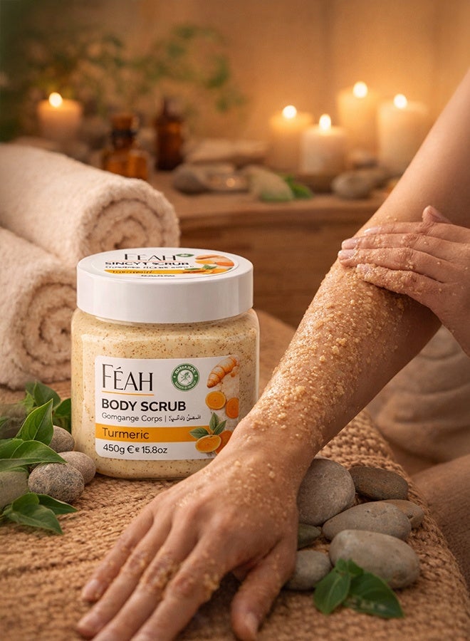 فياح مقشر الجسم بالكركم من فيا 450 غرام - مقشر ومنعش للبشرة - Image 5