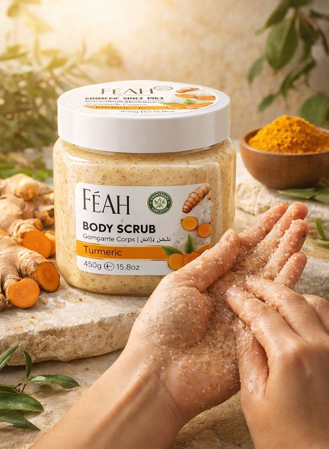 فياح مقشر الجسم بالكركم من فيا 450 غرام - مقشر ومنعش للبشرة - Image 4