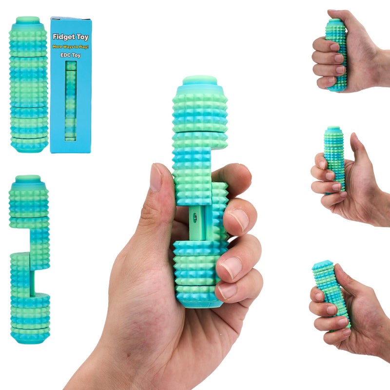 CGXRDK Little Ouchies Pro Fidget Toy 6in1 Keychain with Button Click Spinner and Pain Stim Sensory Tool for Stress Relief - Image 3