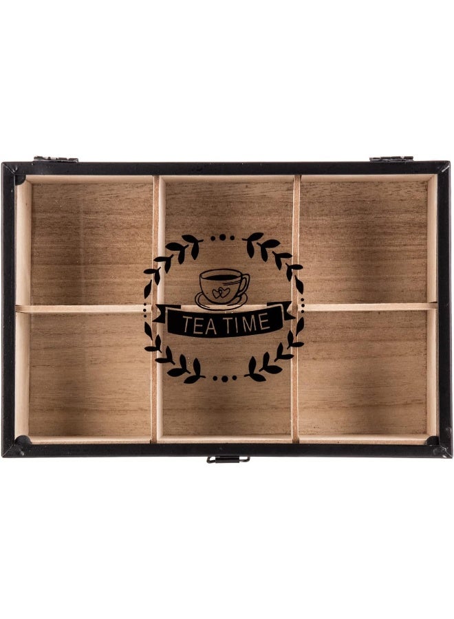 AKDC Wooden Snack Box Comp. 16Cm X 24Cm X 7Cm Cream And Black - Image 3