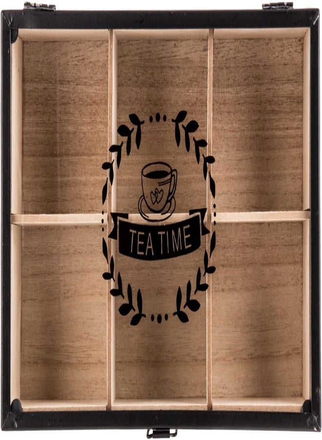 AKDC Wooden Snack Box Comp. 16Cm X 24Cm X 7Cm Cream And Black - Image 4