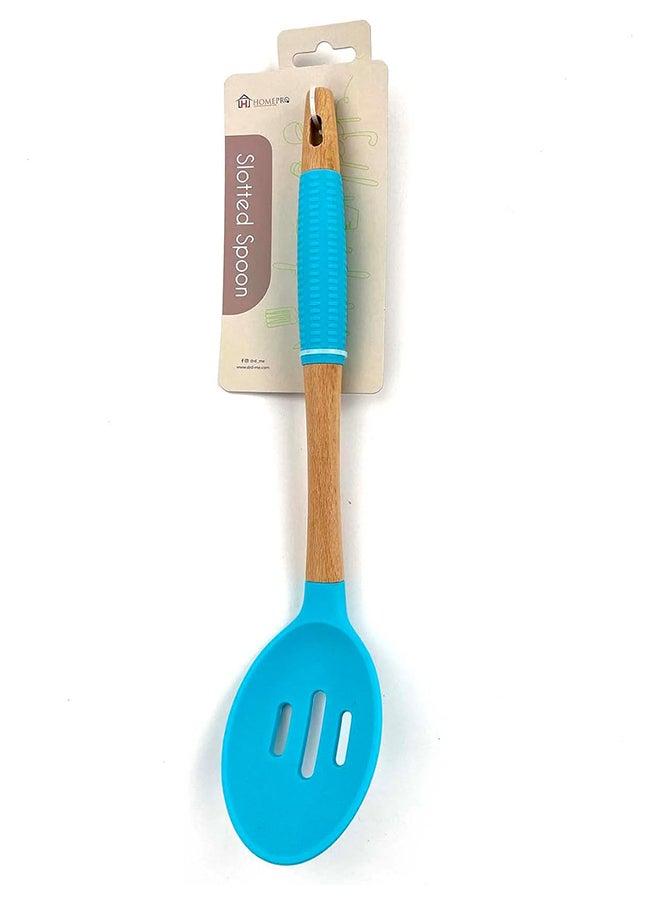 Home Pro Home Pro Slotted Cooking Spoon Silicon Head Assorted Color  - Image 1