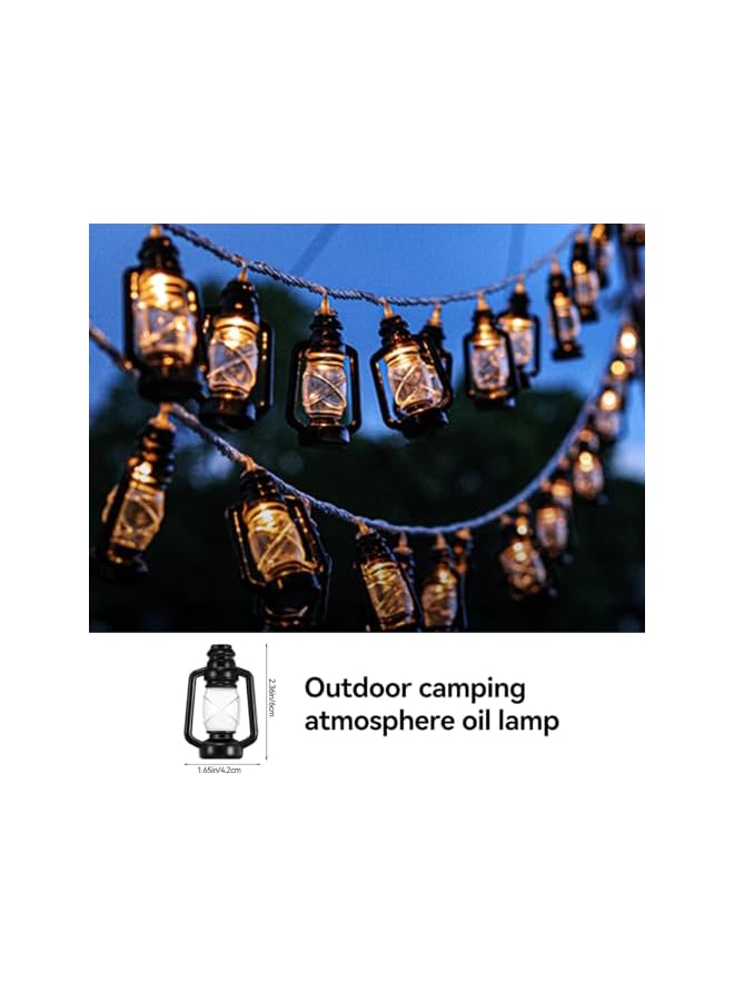 The Bros 3M/9.8FT 20 LEDS Diwali Ramadan String Light Outdoor Battery Powered Lantern Kerosene String Lights Waterproof for Eid Mubarak Christmas Halloween Wedding Patio Garden Party Decoration  - Image 5