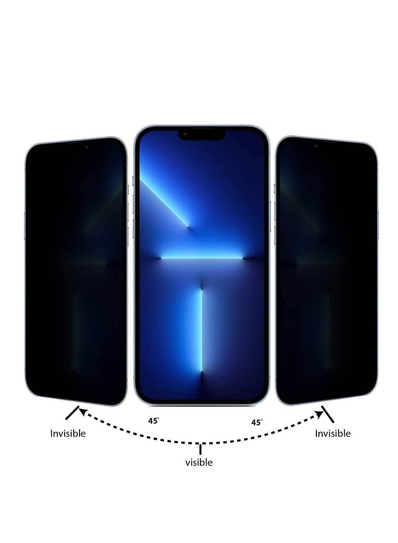 Screen protector compatible with iPhone 13 Pro Max privacy tempered glass [privacy protection, 9H hardness, scratch-resistant], anti-spy screen protector for iPhone 13 Pro Max - Image 2