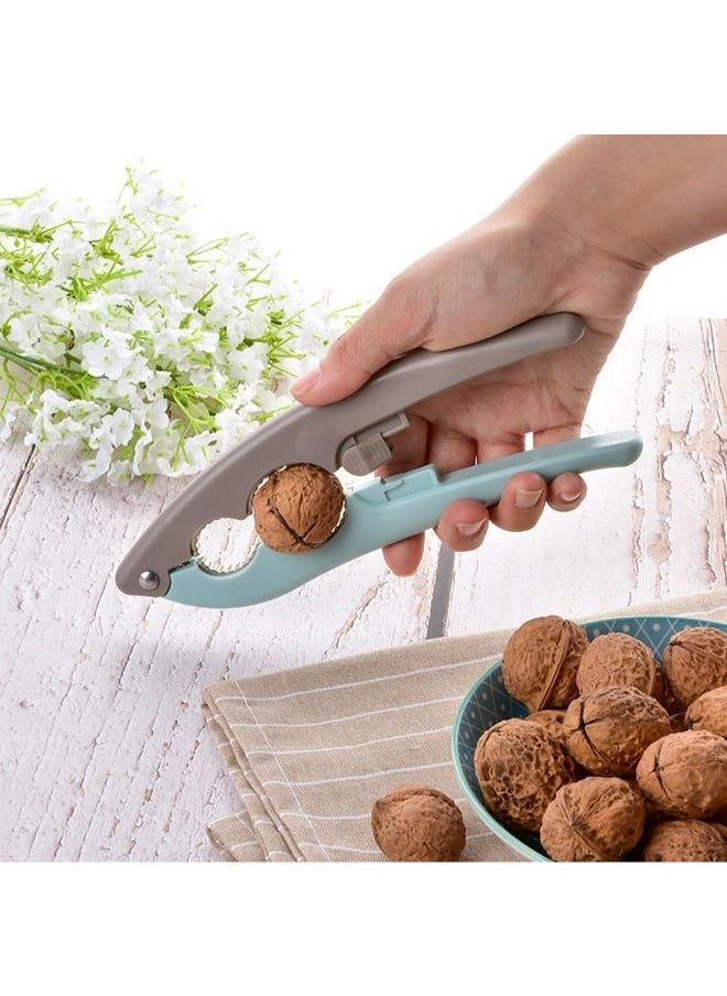NIBEMINENT - Nut Cracker Opener Tool With Non Slip Handle Grey/Green - Image 1