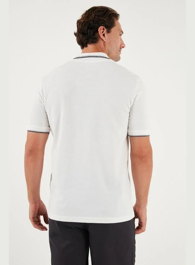 Buratti  Buratti Cotton Regular Fit Stripe Detailed Polo Collar T Shirt Men's POLO COLLAR T SHIRT 5902964 for Men | Best Price UAE