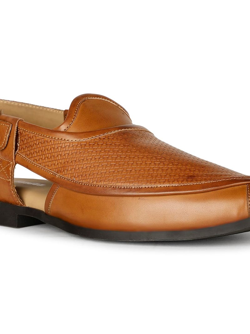 Bata باتا رجالي بيشاوري تان صندل - 7 المملكة المتحدة (8613055) - Image 5