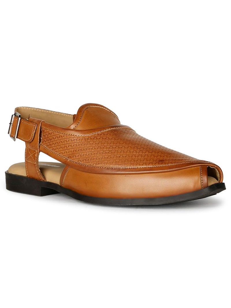Bata باتا رجالي بيشاوري تان صندل - 7 المملكة المتحدة (8613055) - Image 1