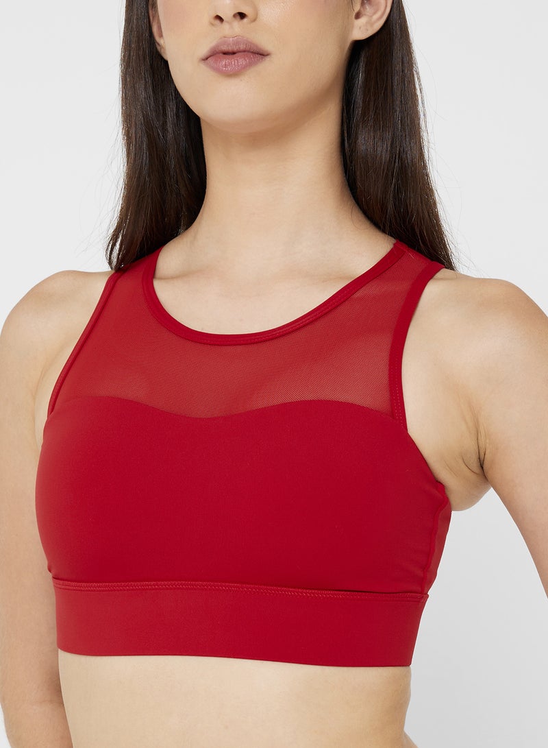 FRWD Mesh Panel Sports Bra with Back Clasp - Image 3