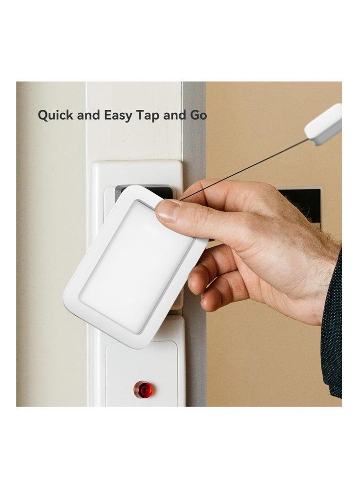 SENDEFN Premium ID Badge Holder with Lanyard, Retractable Badge Reel, Safety Breakaway Buckle, Card Slots Soft Silicone ID Card Holder Vertical for Office Staff Teachers Employees （White-Vertical） - Image 5