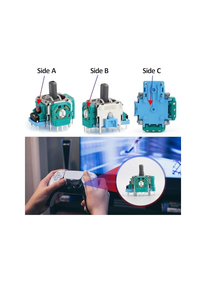 Green Tiger 4PCS 3D PS5 Joysticks for Sony Playstation 5 Controller - Analog Stick Replacement With Thumbsticks Module - Controller Accessories - Image 5