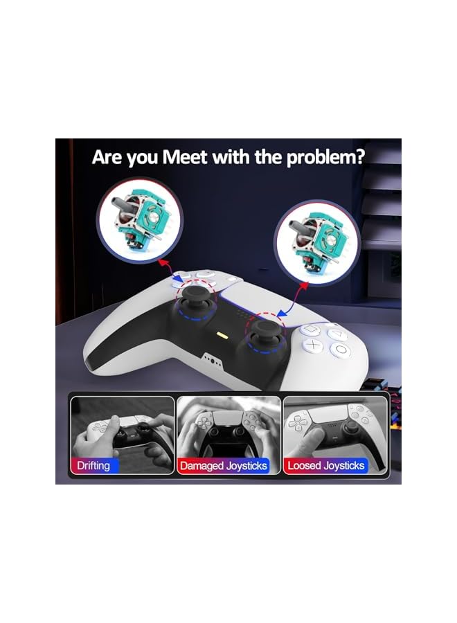 Green Tiger 4PCS 3D PS5 Joysticks for Sony Playstation 5 Controller - Analog Stick Replacement With Thumbsticks Module - Controller Accessories - Image 2