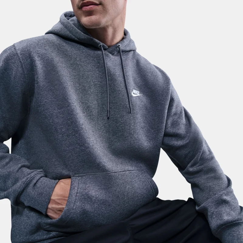 Nike Grey Men's Club Hoodie for Men | Best Price UAE