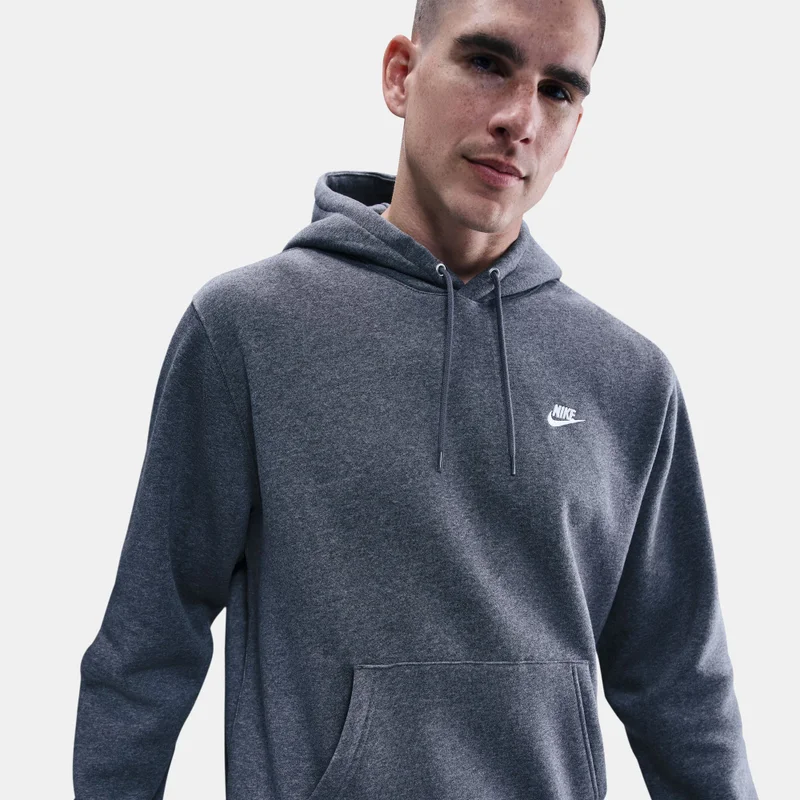 Nike Grey Men's Club Hoodie for Men | Best Price UAE