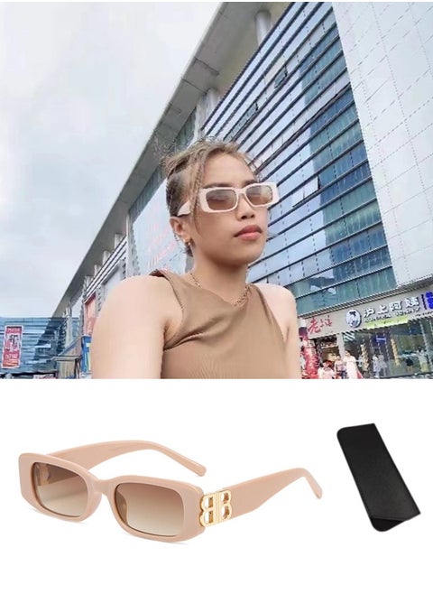 Classic Square Polarized Sunglasses for Women Men Retro Trendy UV400 Sunnies