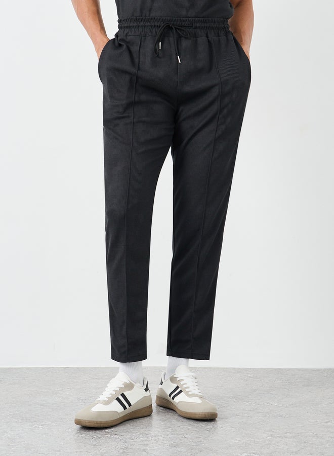 ستايلي طقم تي شيرت وبنطلون رياضي رجالي سادة بقصة عادية - Image 5