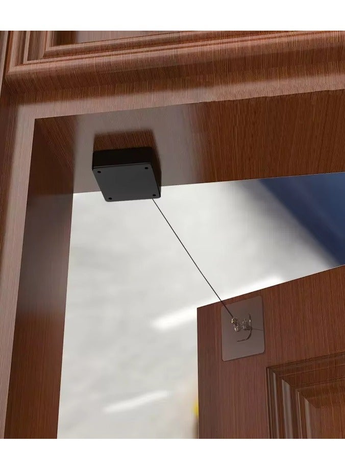 MOTION Automatic Door Closer with 3M Adhesive, Heavy Duty 28LB Pull, Stick-On Wire Closer for Most Doors, Easy Install, No Drilling - Image 1