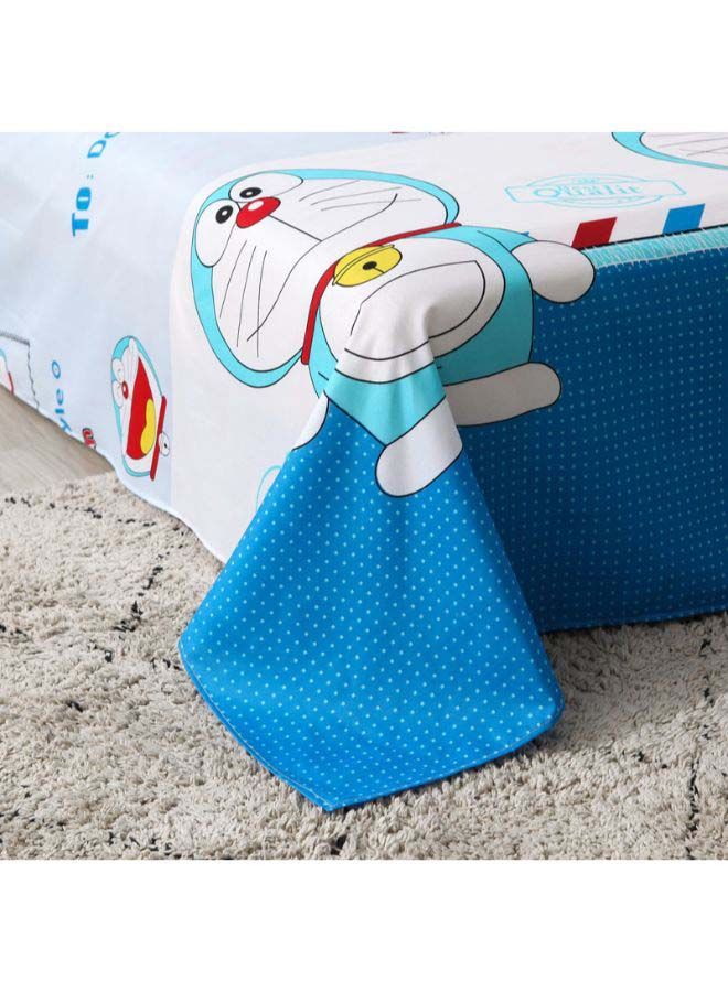 نيبمينينت 3-Pieces Of Doraemon Bedding Set polyester Blue/White - Image 4