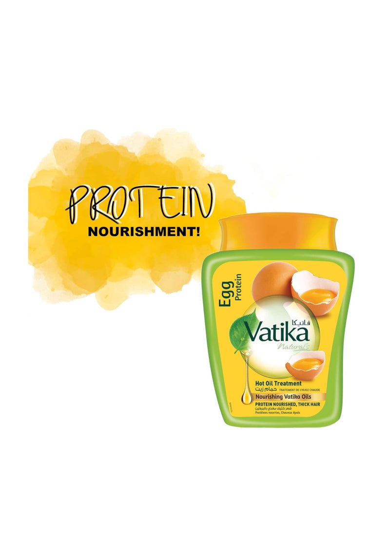 VATIKA Egg Protein Hot Oil Treatment 500g - Image 2